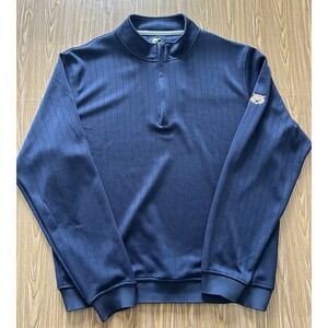 Footjoy 1/4 Zip Drop Needle Sweater Mens XL Pullover Gathered Waist Tiger 🐅